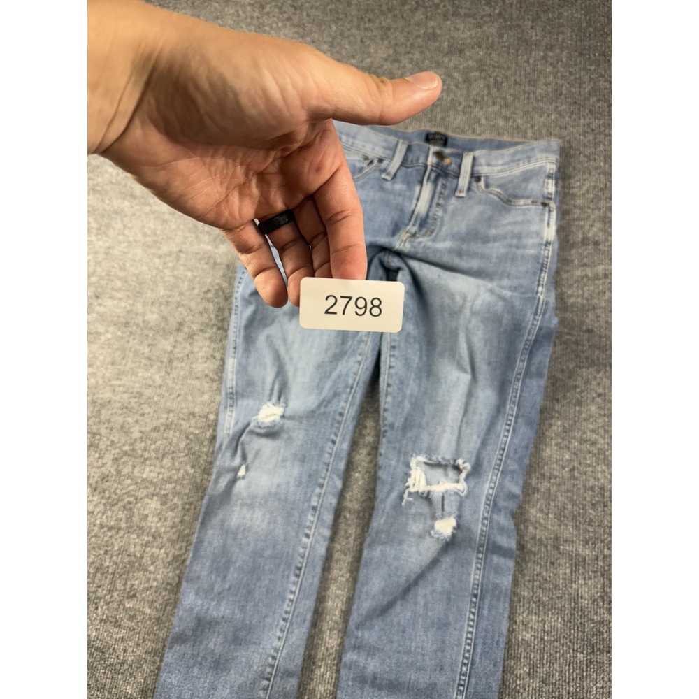 J Crew Jeans Womens 29 Blue‎ High Rise Classic Vintage Distressed Denim Pants - Picture 14 of 14